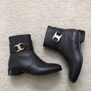 Tory Burch Gemini bootie brown